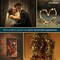 16 Pack Led Fairy Lights Battery Operated Lights Mason Jars Centerpiece Wedding Decor String Lights Battery Powered Lights, Christmas, Copper Wire Small Battery Fairy Lights (10ft Warm White)